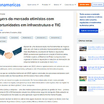 Players do mercado otimistas com oportunidades em infraestrutura e TIC